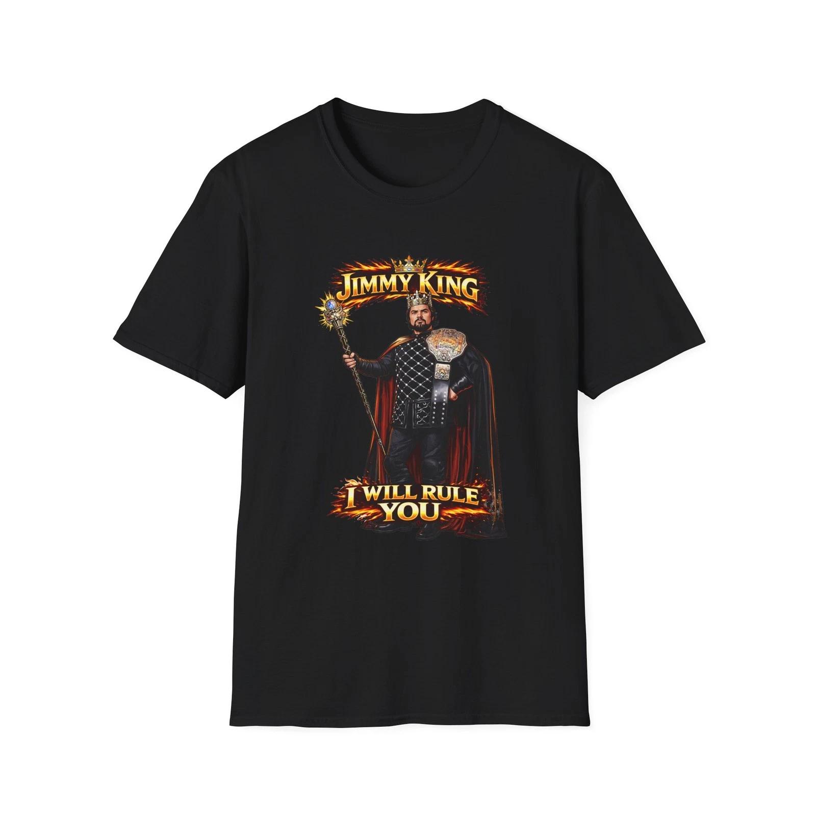 Jimmy King I will Rule you Illustration T-Shirt | ready to rumble XXL
