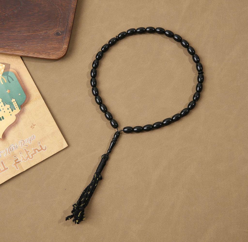 33-Bead Bodhi Prayer Bead Bracelet with Tassel
