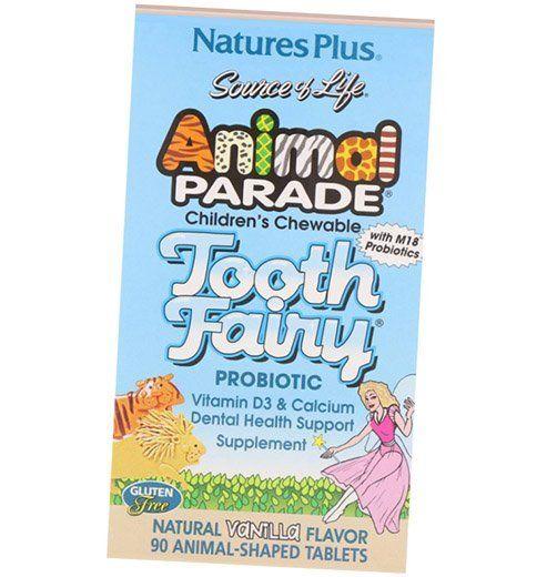 

Дитячі пробіотики для зубів, Animal Parade Tooth Fairy Children s, Nature s Plus 90таб Ваніль (72375013) 90tab Vanilla