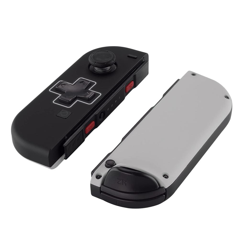 EXtremeRate Switch-Handheld-Controller-Shell-Gehäuse für Tastenmuster-Schaltergehäuse für OLED mit vollständigem Tastensatz NES Joy-Con (Richtungsversion),