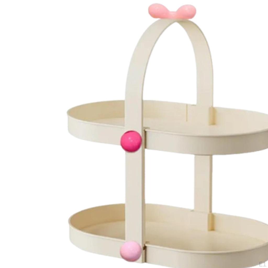 Cosmetic Storage, Bathroom Organizer, Two-Tier Perfume Holder, Display Stand for Bedroom And Living