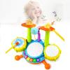 Colorful Early Education Multi-functional Drum Set With Microphone And Piano Toy Instruments For Kids Ages 2 To 6 Years