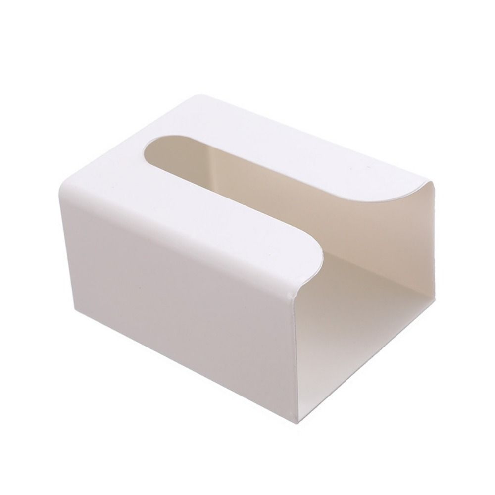 Self Adhesive Wall Mounted Tissue Box Space-saving Tissue Storage Box Living Room