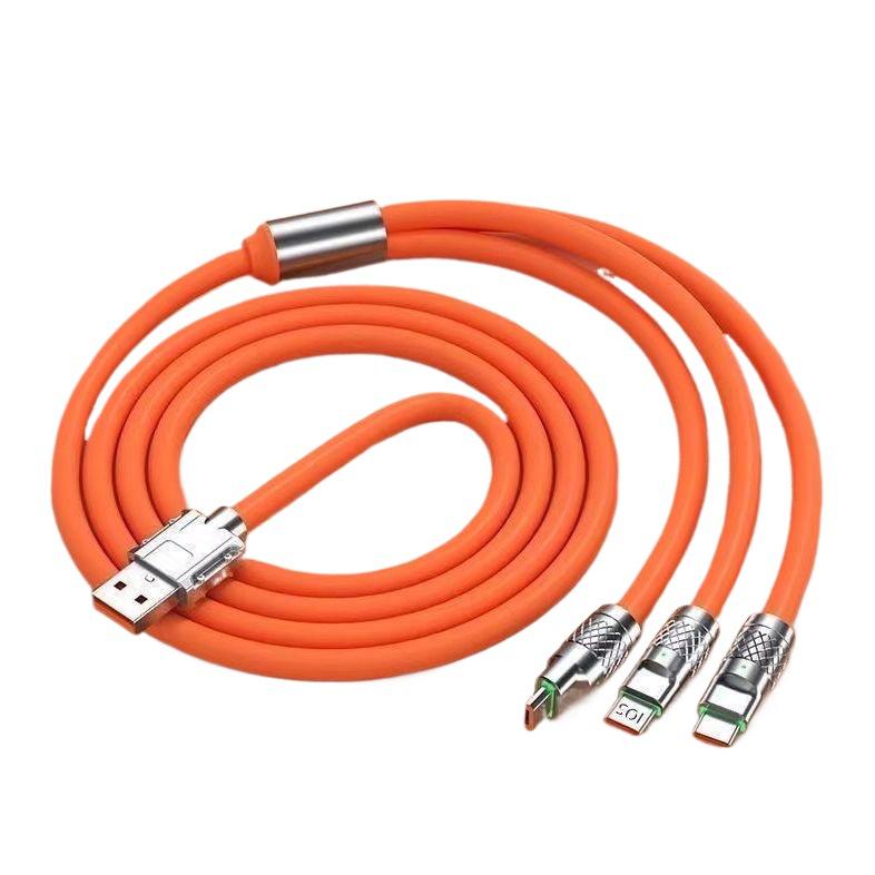 Geek Cable 20W Fast-Charging Three-in-One Data Cable for Super Phone