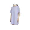 Nike Sportswear Dress Solid Color Embroidered Small Logo Casual Sports Knit Short Sleeve Dress Women dresses Dopamine-Purple CJ2243-569