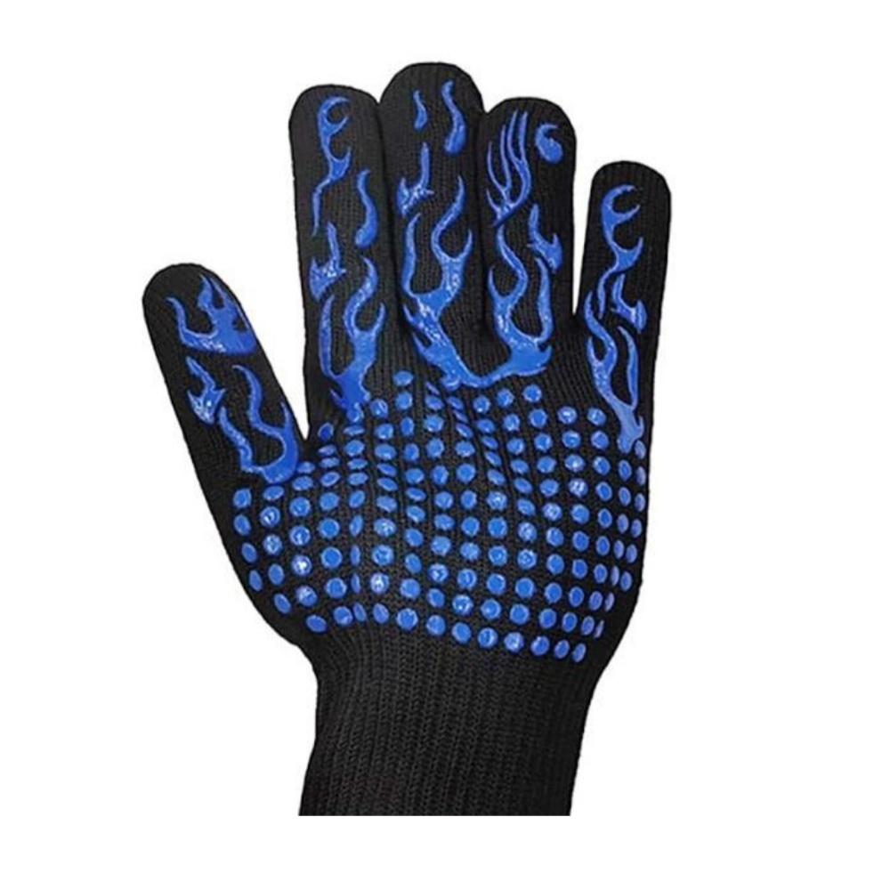 1pc Universal Anti-Slip Heat-Resistant Barbecue Oven Gloves Fireproof Kitchen Cooking Gloves Suitable for High Temperatures