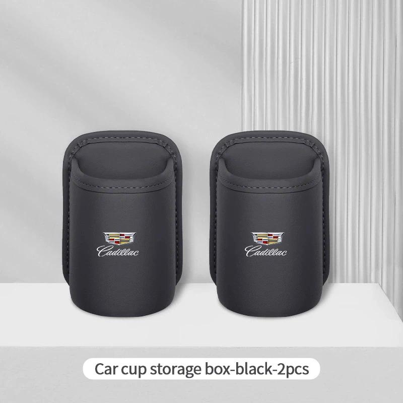 For Cadillac XT5 XT6 XTS ATS BLS CT4 CT5 SLS SRX CTS ESCALADE Car Logo Water Cup Box Car Door Wall Mounted Storage Accessories