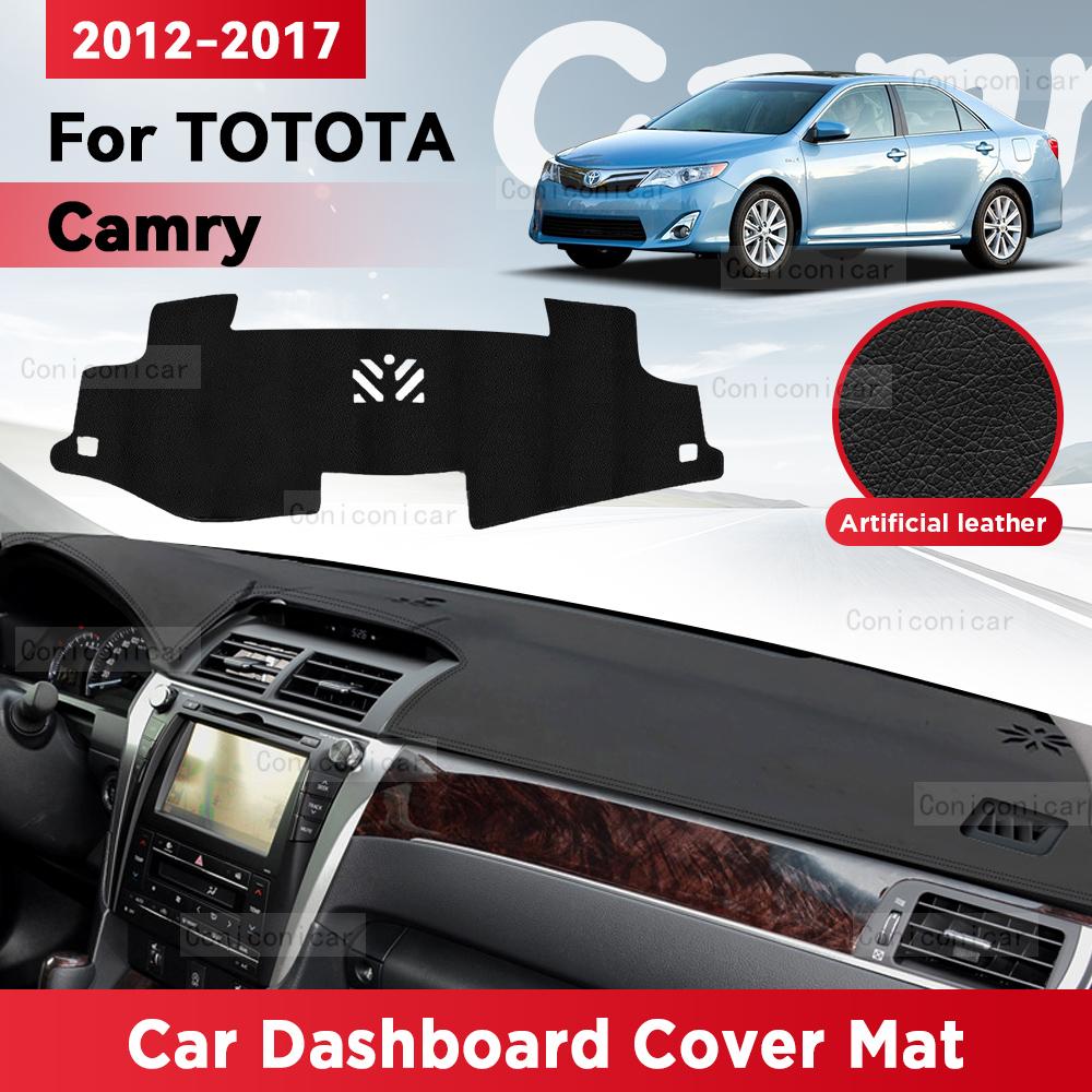 For TOYOTA Camry 2012-2017 Car Dashboard Cover Mat Sun Shade Pad Avoid Light Mat Instrument Carpet Protection Accessories