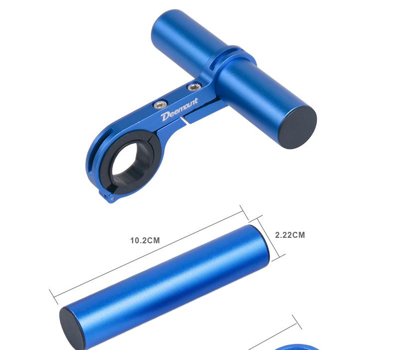 Fahrrad-Lenkerverlängerung, Carbon-Faser-Halterung, Aluminiumlegierung-Klemme für Fahrrad-Tachometer, Scheinwerfer, Licht, Lampenhalter