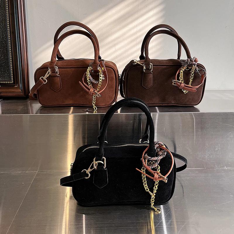 Simplicity Women's Crossbody Bags High Quality Trend  Casual Versatile Suede Ladies Shoulder Bags