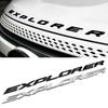 1Pc Chrome Black 3D ABS EXPLORER Letters Car Front Hood Bonnet Emblem Badge Sticker Car Styling Accessories