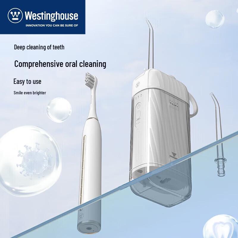 Westinghouse Adult Sonic Electric Toothbrush and Water Flosser Set CN plug (adapter included)