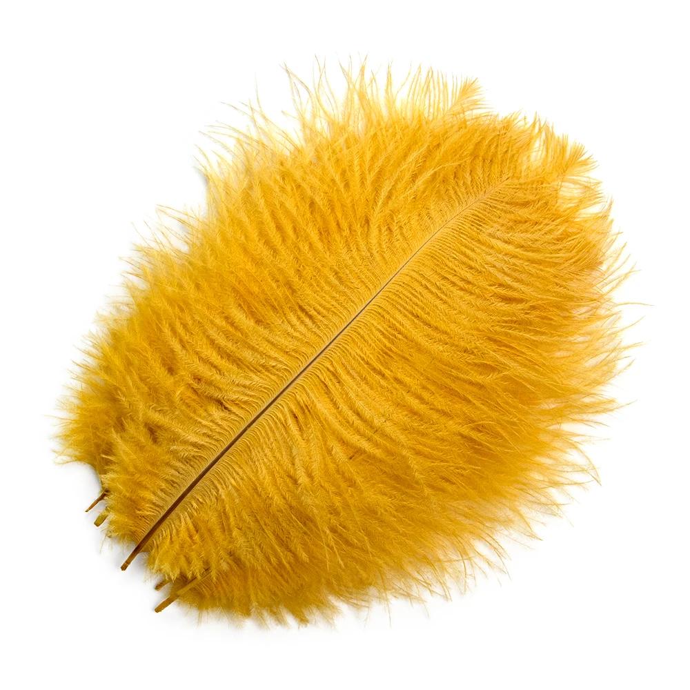 

10pcsbag Natural Ostrich Feathers 15-40cm Colorful Ostrich Pens Plumes Party Wedding Home Decoration Table Centerpiece Crafts 15-20cm золотистий