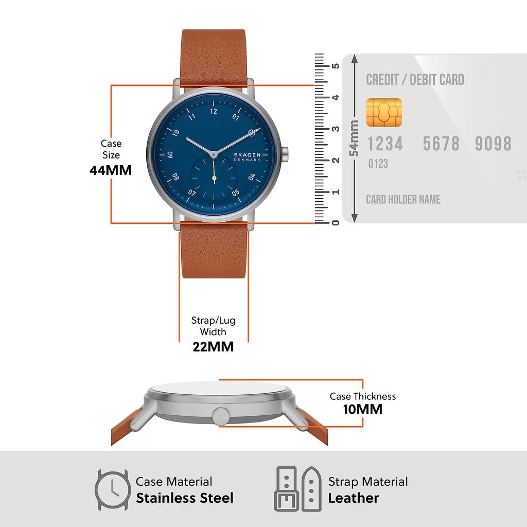 Ceas KUPPEL SKW6888 maro [Skagen] pentru bărbați