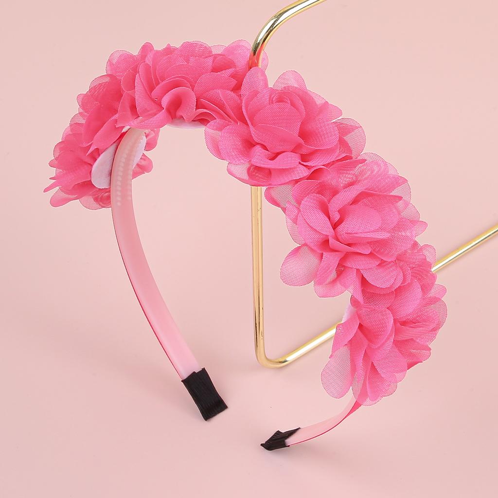 Fashion Chiffon Flower Headbands Plastic Teeth Hairbands Baby Girls Headbands Children Kids Floral Hairband Hair Accessories Set