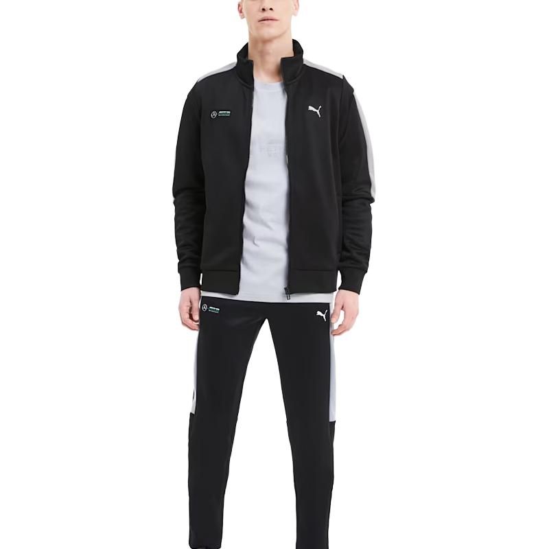 Puma X Mercedes AMG Spolupráce Sportovní Lifestyle Série Módní Pohodlná Univerzální Bunda se stojáčkem Pánská Bunda Černá 598038-01