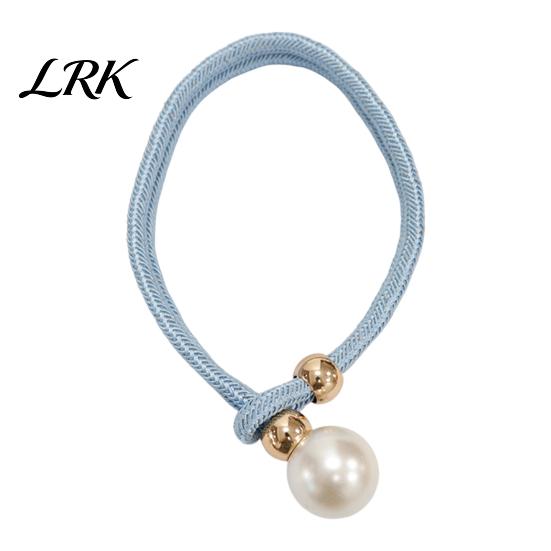 Faux Pearl Curtain Tieback 1Pc Tieback, Woven Rope Adjustable Holder, Stylish Windproof Ties Bead End Draperies Holder for Living Room Bedroom