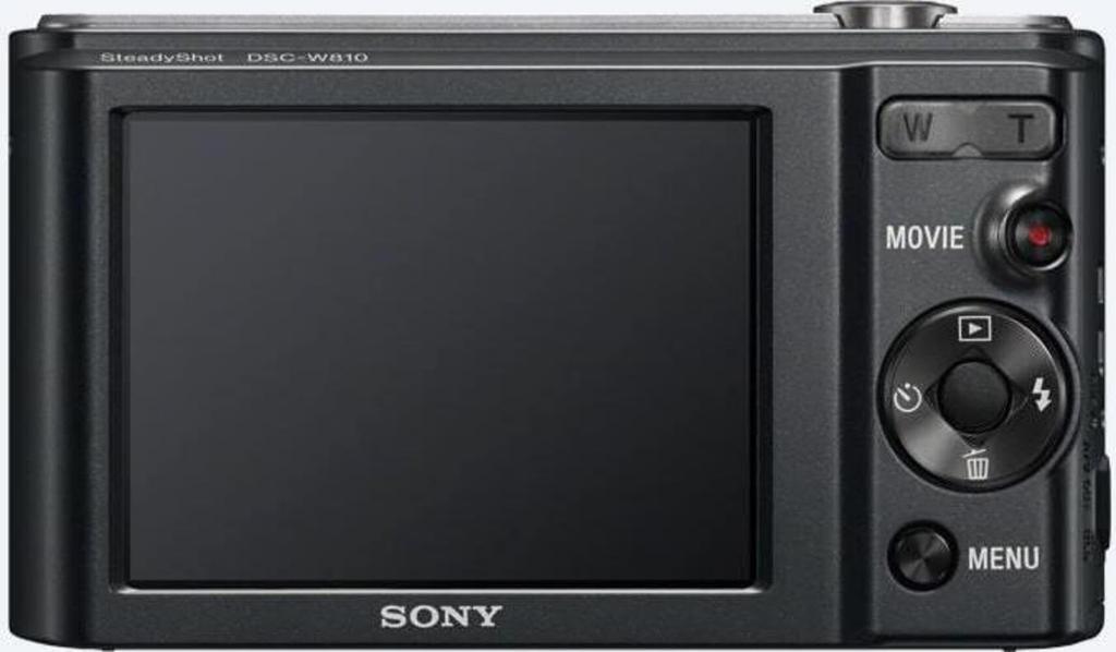 Sony Câmera Digital W810 6x Óptica Preta Cyber-shot DSC-W810-B