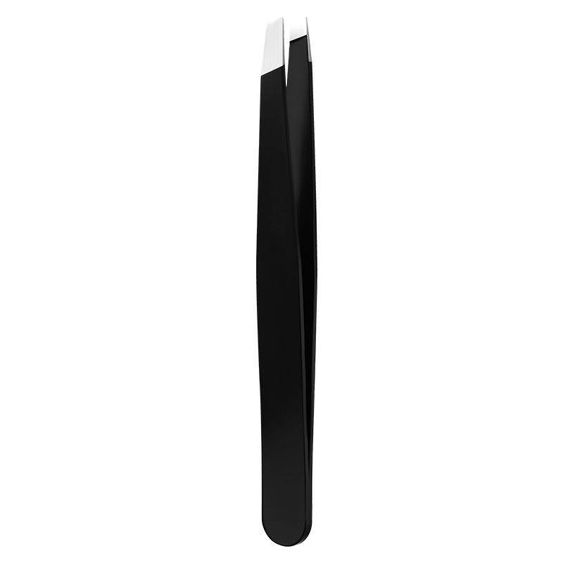 GECOMO Slanted Flat Tip Stainless Steel Eyebrow Tweezers - Hair Removal Beauty Tool