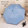 Compact Dual-Use Women's Parasol: Rain & Sun Protection, UV Shield, Korean Style, Fresh Folding Design, Elegant & Practical.
