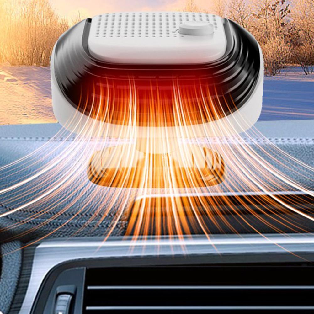 12V Car Heater Defroster with Quick Heating and 360 Degree Rotation for Effective Windshield Fog and Frost Removal