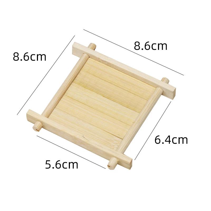 Bamboo Cup Mat Cup Tea Mat Ceremony Accessories Tray Coaster Kitchen Table Decoration Accessories Placemat Cup Holder 2025 New