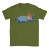 Pumuckl Got Tired And Went To Sleep Cotton Tshirt For Male Beach Vintage T Shirts Harajuku Tees Plus Size Print Tops