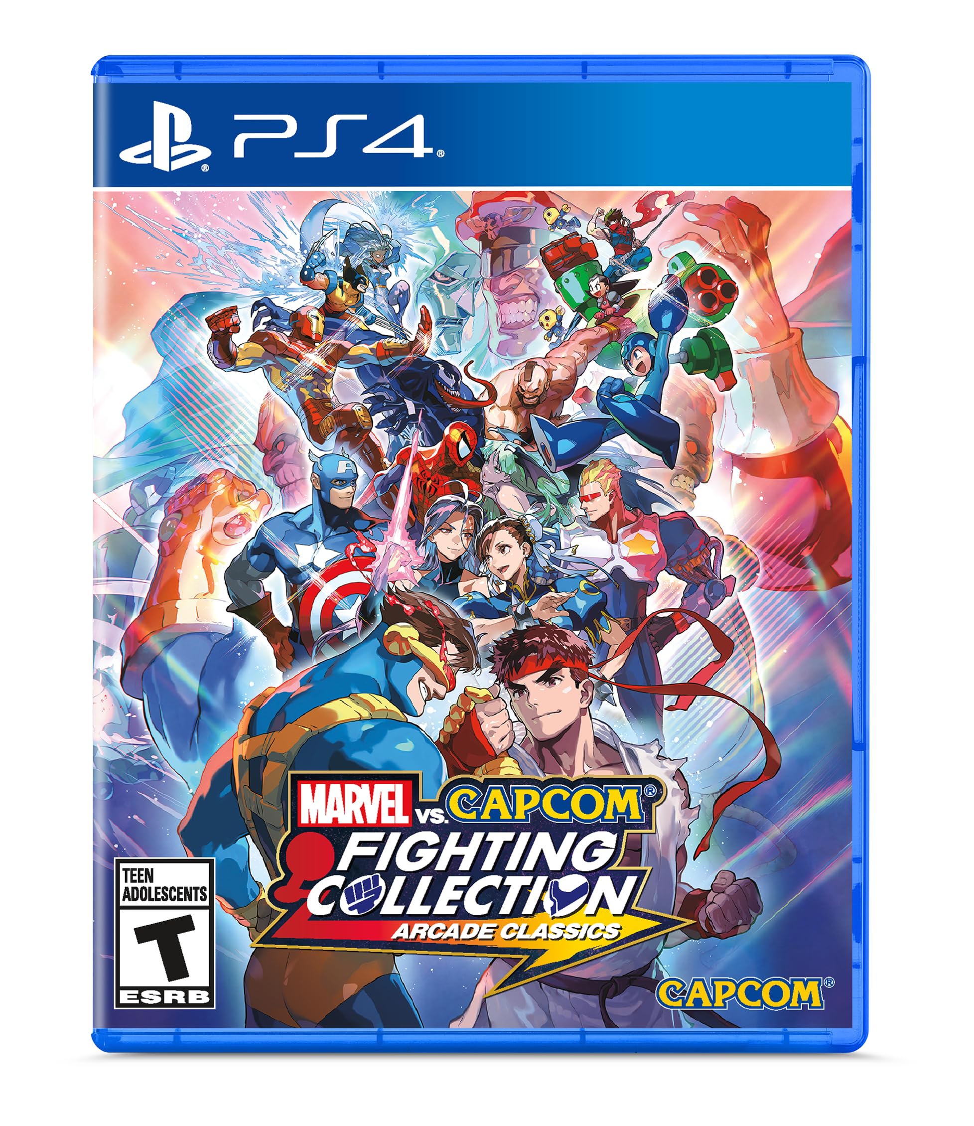 

Marvel Capcom Fighting Arcade Classics North PS4 проти. Колекція (Імпортна версія Америка) - синій