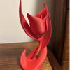3D Printed Minimalist Abstract Rose Figurine – INS Style Home Desktop Decoration