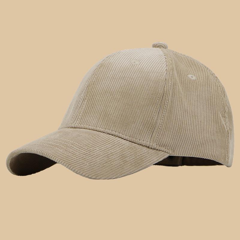Big Head Men Oversize Corduroy Baseball Cap Dad Winter Large Sport Hats Ladies Plain Snapback Caps
