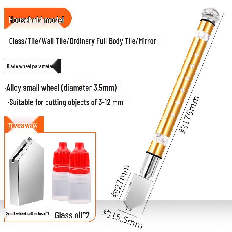 Diamond Glass Cutter for Thick Mirrors and Tiles