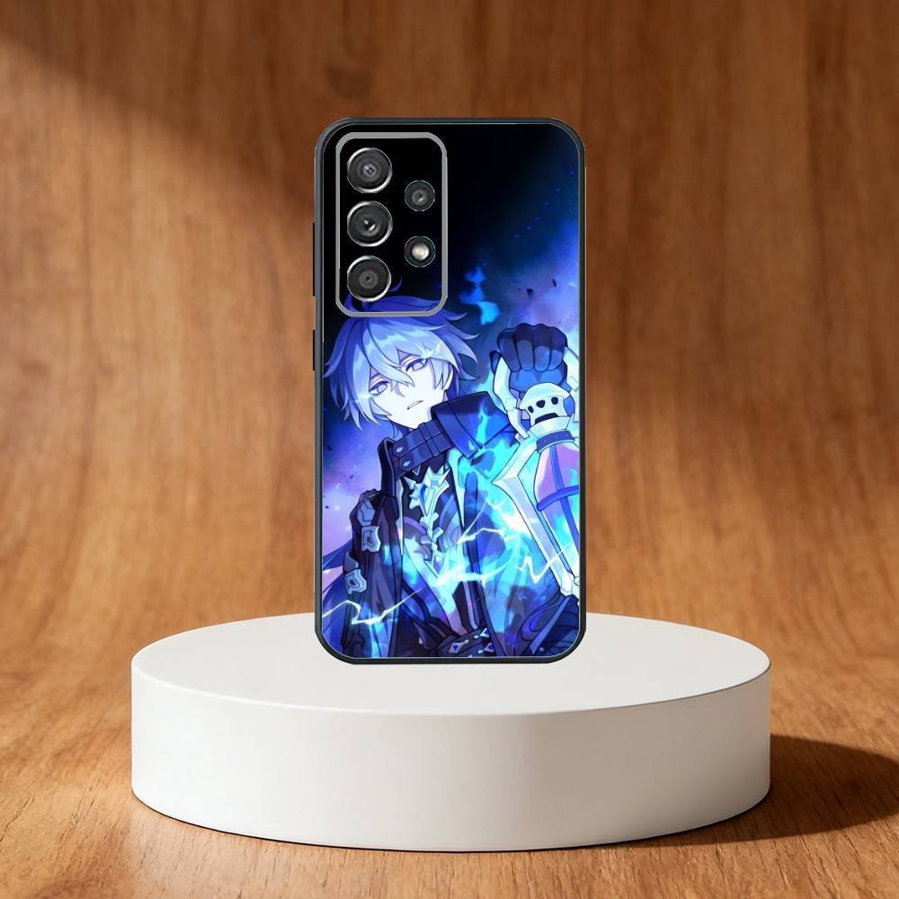 Genshin Impact Flins Phone Case For Samsung S25,S24,S21,S22,S23,S30,Ultra,S20,Plus,Fe,Note,10,9,5G Black Cover