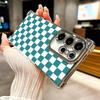 Retro Classic Chess Board Grid Soft Phone Case For Samsung Galaxy S26 Ultra S25 Edge S24 FE S23 Plus S22 S21 + S20 Plating Anti-