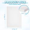 6-40Pcs White Blank Square Artist Canvas Pine Wood Board Frame Cotton Artist Canvas Boards for Oil Painting Acrylic Watercolor