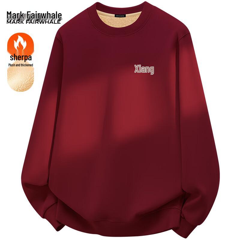 

Mark Fairwhale Men s Lamb Wool Lined Retro Pullover Sweatshirt L