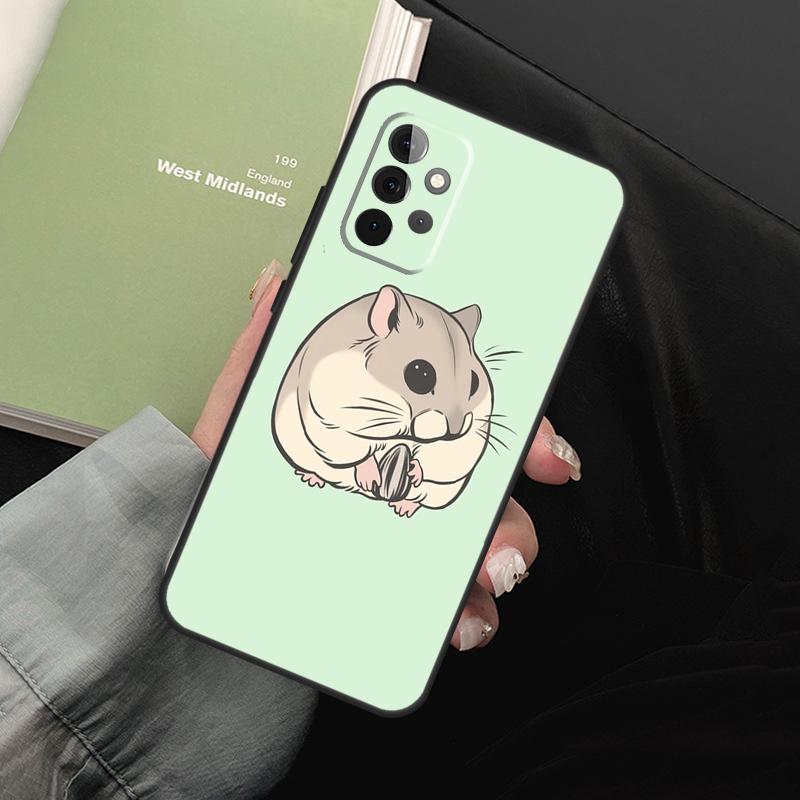 Hamster Art Phone Case For Samsung Galaxy A54 A34 A14 A52 A32 A22 A12 A51 A71 A50 A70 A13 A33 A53 Cover