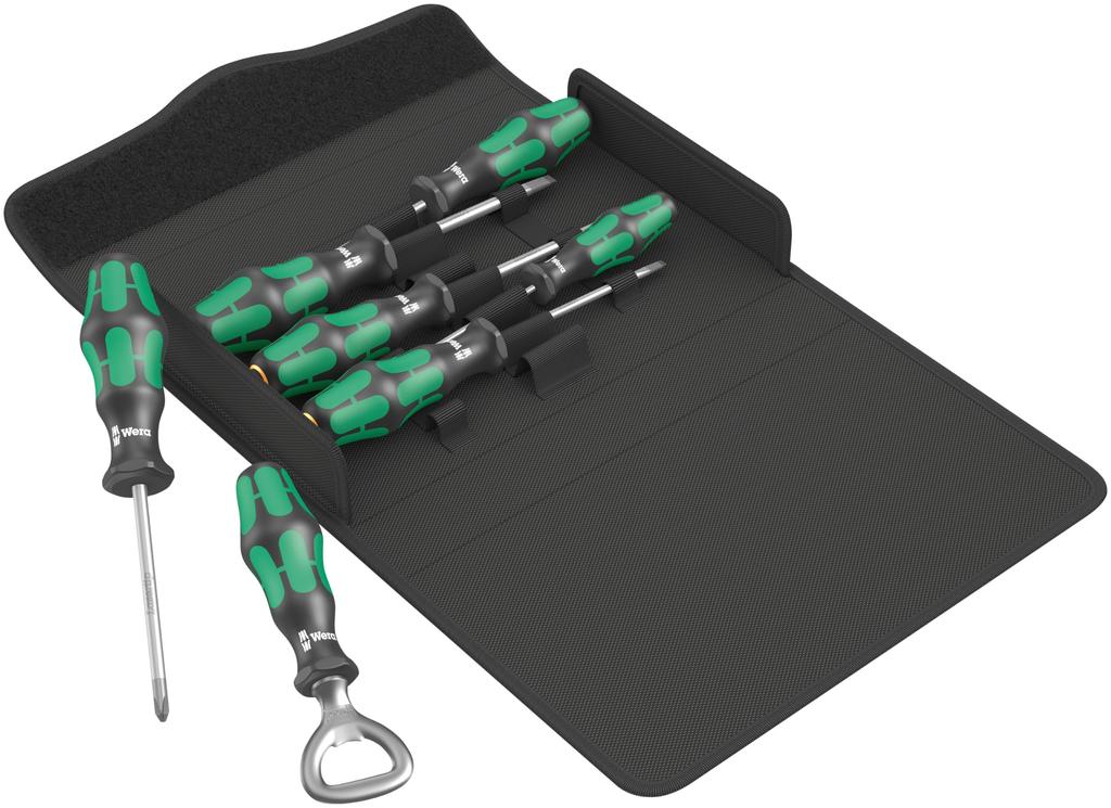 Wera 05105624001 Kraftform Driver Set Imported from 300/7 Set, 7-Piece [Officially Japan]