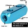 Manifold Block Splitter Air Manifold Aluminum Manifold Blue