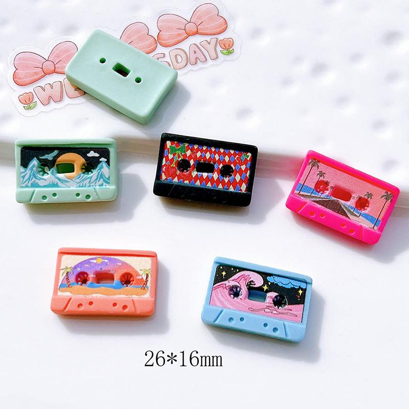 10Pcs Dollhouse Miniature Simulation Retro Tape Model Diy Accessories Toys Deacorations Ornaments