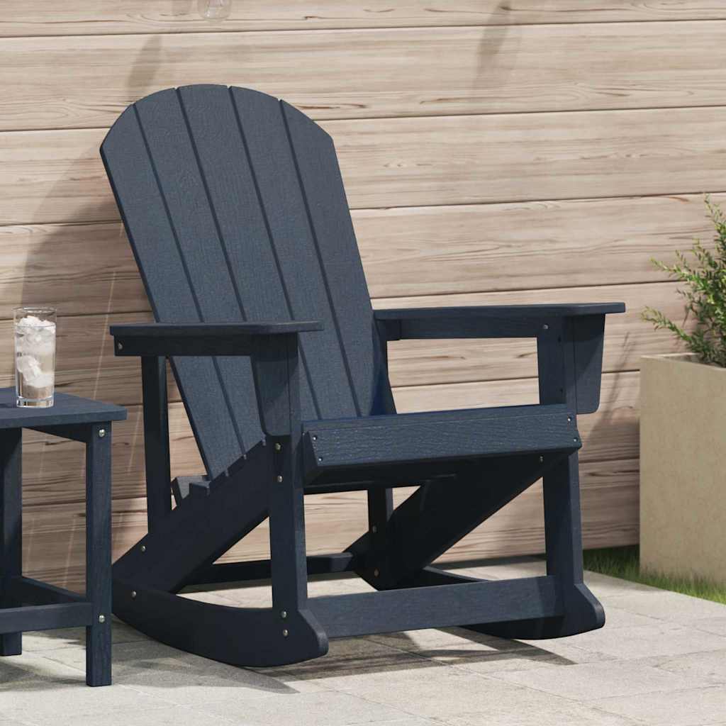 Adirondack Swing Chair Navy Blue 92 x 73.5 x 92 cm HDPE