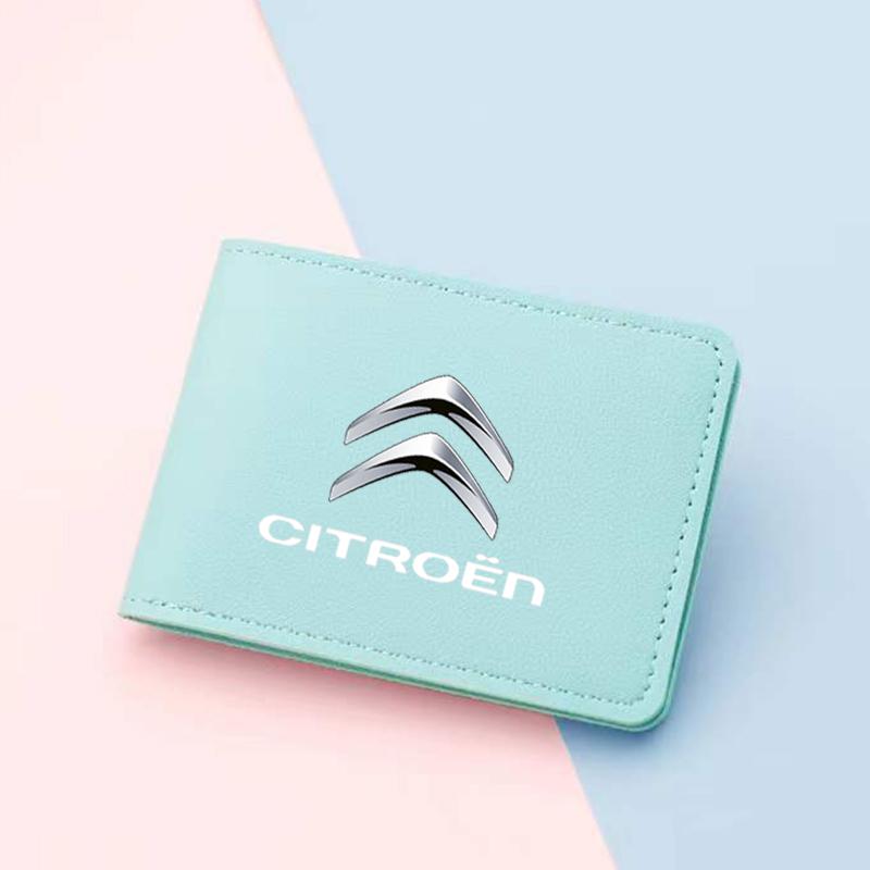 Portefeuille Portefeuille Ultra Fin pour Permis de Conduire Auto Étui Porte-Cartes Pour Citroen C3 C4 X7 Xsara Picasso Crosser C-ELYSEE JUMPY NEMO
