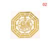Five Emperors' Money Dissolves Door To Door Eight Trigrams Metal Stickers