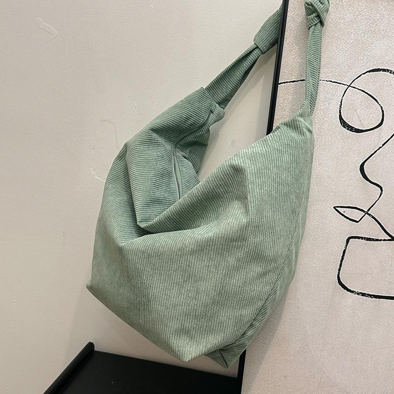 Women's Bag Corduroy New Shoulder Bag Simple Large Capacity Bucket Bag Bag Bag