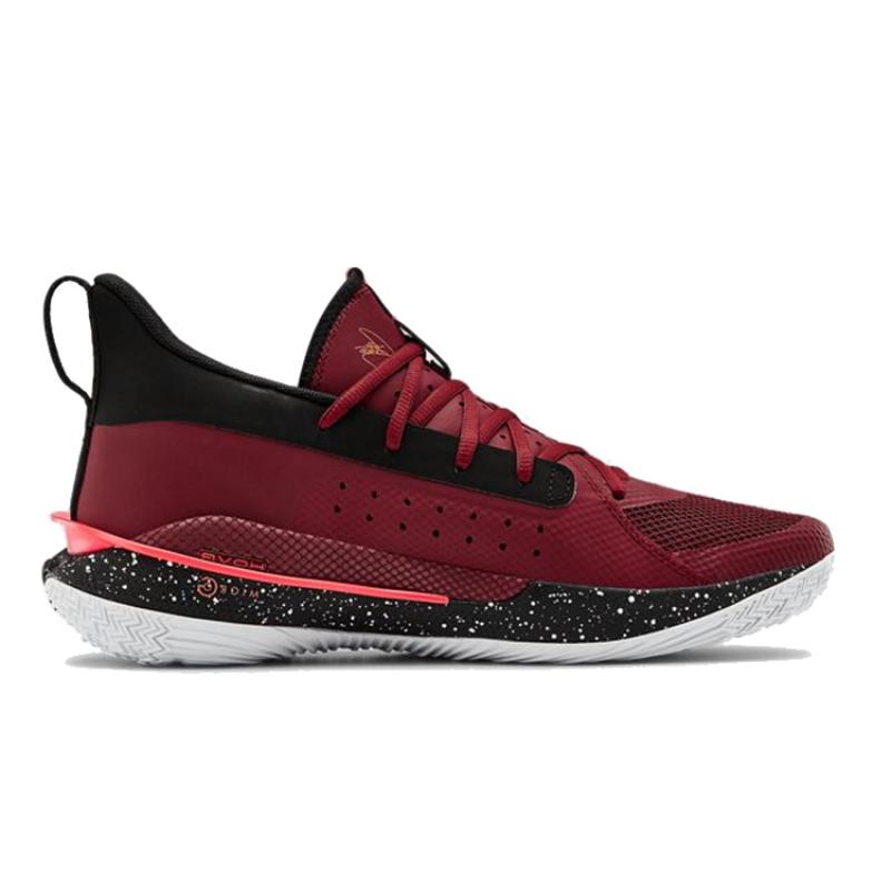 Under Armour Curry 7 Red Cordova Sneakers 3021258-605