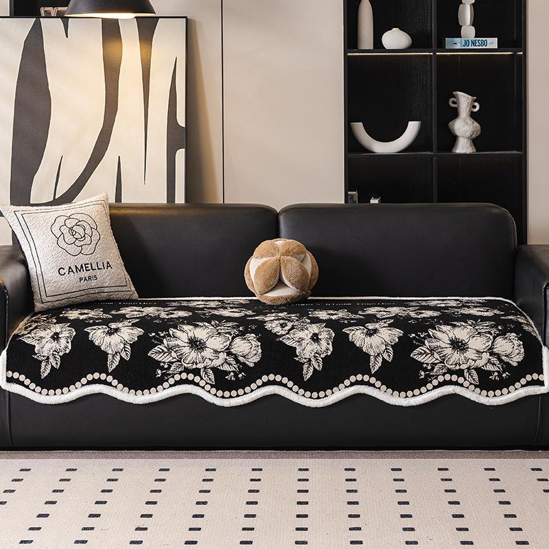 Light Luxury High-End Special-Shaped Sofa Cushion  New Four-Season Universal Seat Cushion Non-Slip Leather Sofa Cover Cover Cloth