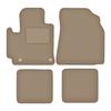 Beige Velour Floor Mats For: Toyota RAV4 II 2WD 3-door (2001-2005)