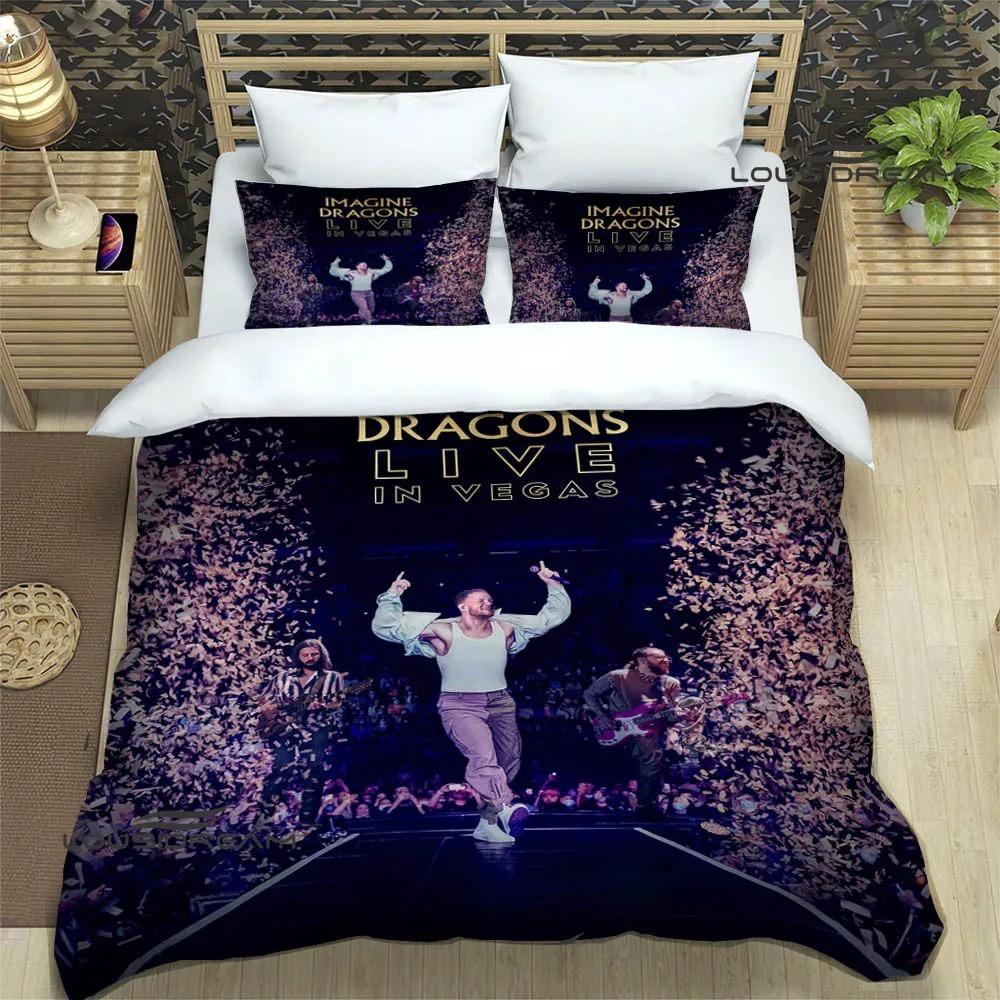 Rock Band Imagine Dragons Bedding Sets Exquisite Bed Supplies Set Duvet Cover Bed Comforter Luxury Birthday Gift Bedding Set