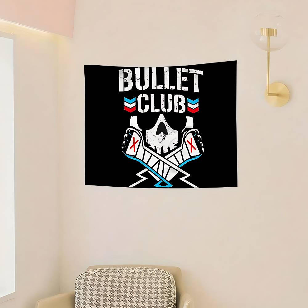 Металлический браслет Рок Флаги Bullet Club Декор комнаты Уличный декор Персонализированные предметы Флаги для спален Дом Забавный 74x94cm(29x37in)