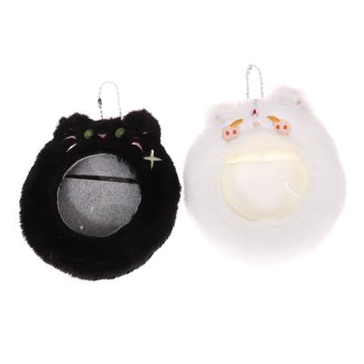 Niedlicher Katzen-Fotokartenhalter, Anhänger, Kätzchen, Kralle, Plüsch, Badge-Display, Schlüsselanhänger, transparentes Badge, Ita-Tasche, Warendisplay