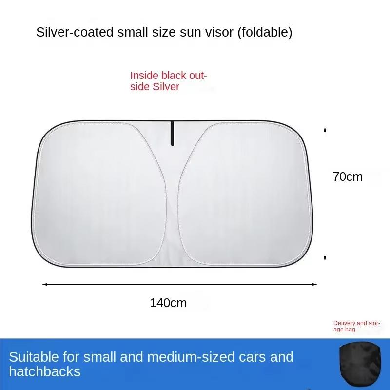 Car Sunshade Front Windshield Heat Insulation Umbrella Sun Protection Car Sunshade Car Sun Protection Retractable Car Sunshade